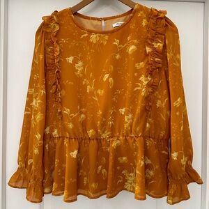 Madewell peplum blouse